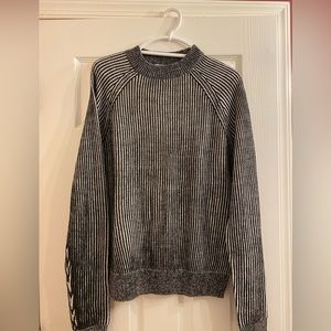 ASOS Collusion Knit Ribbed Sweater | Black and White | Size XS